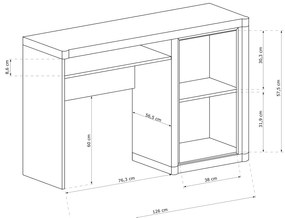 Masă PC Douglas 13 (Stejar trufă). 1055571