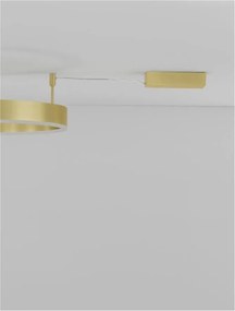 Lustra/Plafoniera LED dimabila design circular MOTIF bronz 60cm