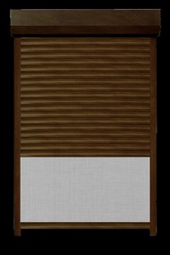 Rulou Exterior Aluminiu Nuc cu Plasă Insecte – Acționare Manuală