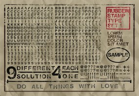 Tapet Rubber Stamp, wide, Rebel Walls