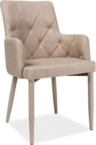 Scaun textil Ricardo bej - H 88 cm
