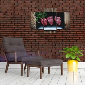 Tablou cu carne pe farfurie (90x60 cm)