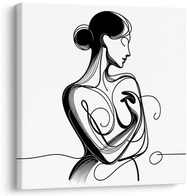 Tablou linii ale eleganței feminine