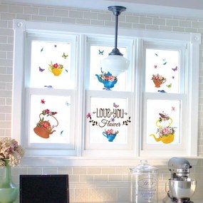 Sticker perete Tea Pots