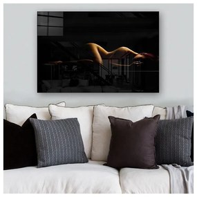 Tablou din sticlă 100x70 cm Silhouette – Wallity