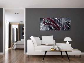Tabloul cu abstracție gri (120x50 cm)