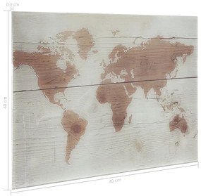 Tabla magnetica de perete, 40 x 40 cm, sticla harta, 40 x 40 cm