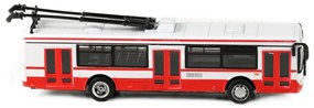 Rappa Troleibuz metalic roșu, 16 cm
