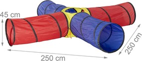 Tunel de joaca pentru copii XXL Multicolor
