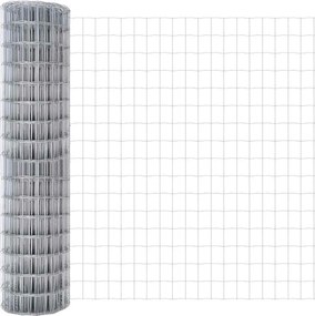 vidaXL Gard Euro 1 x 25 m Fier acoperit cu PVC