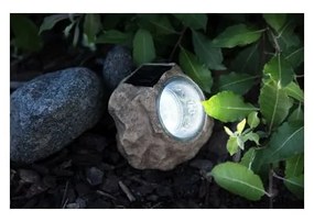 Decorațiune solară LED pentru exterior Star Trading Stone, înălțime 11 cm