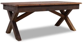 vidaXL Măsuță de cafea, 110x60x45 cm, mix lemn masiv reciclat