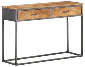 vidaXL Masă consolă, 110x35x75 cm, lemn masiv de acacia