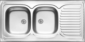 Chiuveta dubla Deante Tango inox satinat 120x60 cm