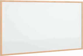vidaXL Tablă albă magnetică cu ramă din lemn masiv de pin 100x55 cm