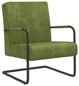 325727 vidaXL Scaun tip consolă, verde deschis, catifea