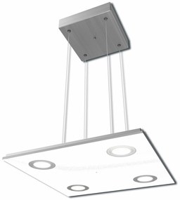 EVOTEC LED Lampa suspendata PANO argintie  35/35/170 cm