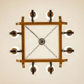 Lustră pe lanț Brilagi QUEEN 8xE14/40W/230V fag