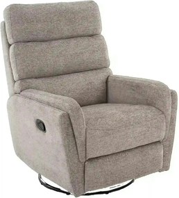 Fotoliu recliner ARGOS, stofa clasica gri - Raven 07, 78x84/162x107 cm