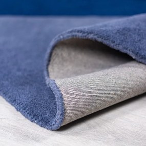 Covor albastru țesut manual, rotund, din lână ø 200 cm Mia Segment – Flair Rugs