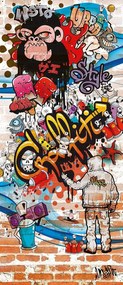 Fototapeta pentru usa GRAFFITI 86x200 cm
