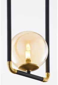 Lustră pe cablu Jupiter 2024 ZAFRA 1xG9/10W/230V negru/auriu/bej