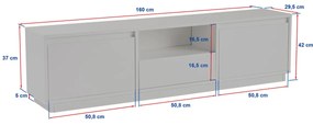 Masă TV Vanguard Grey