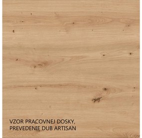 Dulap înalt Lesana 2 (stejar artisan + alb) . 1116410