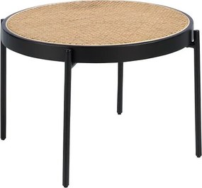 Masuta de cafea rotunda design modern Rattan