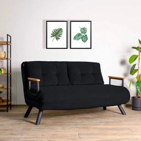 Canapea futon Sandy (Negru). 1062315
