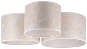 Duolla - Plafonieră ROLLER TRIO 3xE27/60W/230V alb/auriu