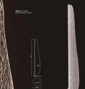 Lampadar, Lampa de podea LED design deosebit Bianca