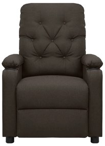 339117 vidaXL Fotoliu de masaj, maro închis, material textil