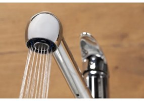 Baterie de chiuvetă cu cap de duș extractibil KFA Armatura 6613-110-00 INDIRA alamă