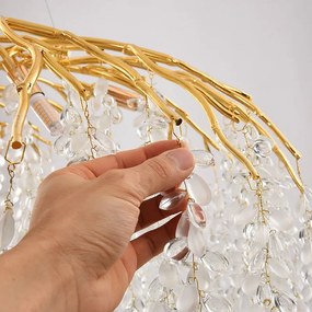 Candelabru led Cristal, Elit's, Evea Gold, 80 cm