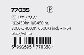 Plafoniera LED iluminat exterior IP54 Indre negru