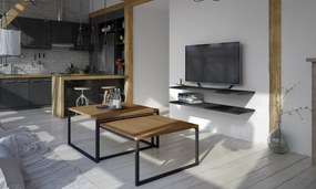 Set 2 buc. măsuțe de cafea Nivessa (nuc). 1025398
