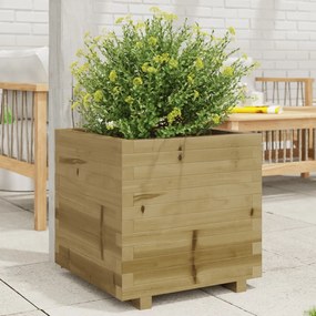 vidaXL Jardinieră de grădină, 50x50x49,5 cm, lemn de pin impregnat