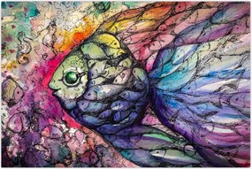 Tablou - Peștișorul colorat (90x60 cm)