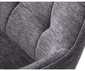 Scaun de bar gri închis cu înălțime ajustabilă Nolan – Unique Furniture