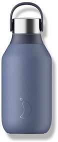 Sticlă termos Chilly's Bottles - albastru balenă 350ml, colecția Series 2