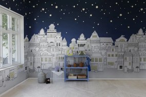 Fototapet, Star Town, Night, Rebel Walls