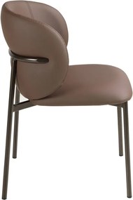 Scaun modern design italian, Piele Sintetica Maro