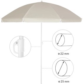 Deuba Umbrela de soare de gradina Cipru 180 cm - bej