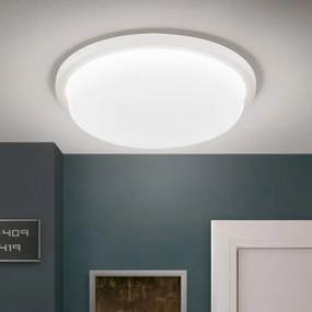 Plafoniera LED moderna LEROX Ã30cm alba