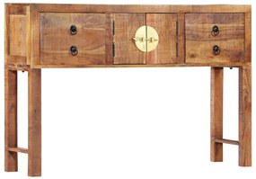 Masa consola, 120 x 30 x 80 cm, lemn masiv de acacia
