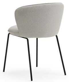 Set de scaune de sufragerie gri deschis 2 buc. tapițat Add – Teulat