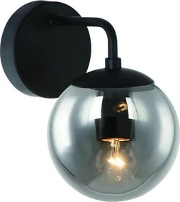 Open Design OR81411 - Lampă de perete BAO 1xE27/8W/230V negru/gri fumuriu