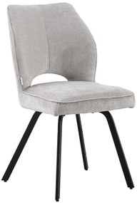 MAZZONI EXPORT TULIP Bej Închis (material textil UF980-03) - SCAUN MODERN TAPIȚAT PENTRU SUFRAGERIE/LIVING/BIROU LOFT