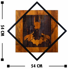 Accesoriu decorativ de perete din lemn Batman